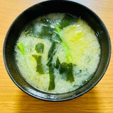 白菜、ニラ、ワカメのお味噌汁☆彡